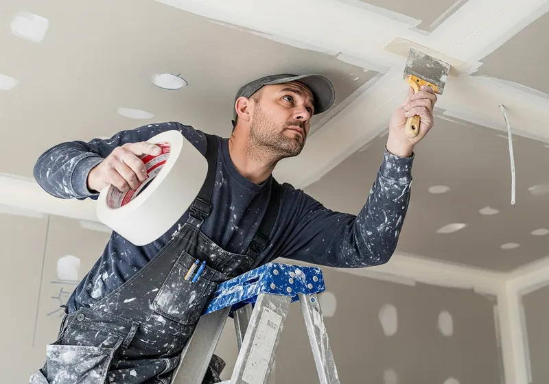 Professional drywall installation in a Bountiful, Utah home