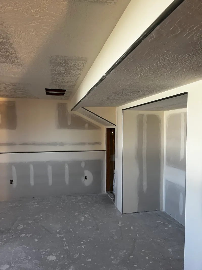 Finished basement project by Drywall Techs in Northern Utah