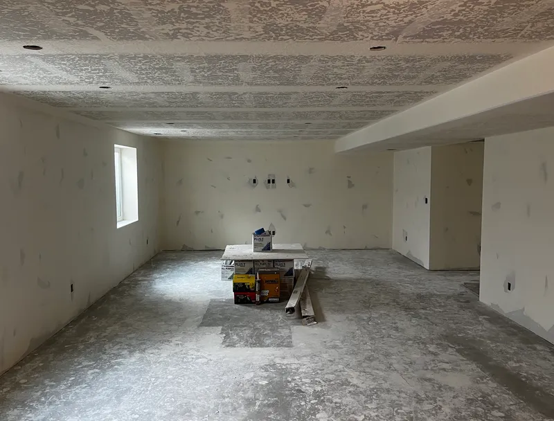 Completed basement finishing project in Northern Utah